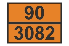 Знак ООН 90/3082 (300*400мм)